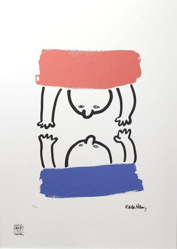 Keith Haring - The Story of Red and Blue (16), Antiek en Kunst, Kunst | Litho's en Zeefdrukken, Ophalen of Verzenden