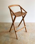 Artisan Houten Design Barkruk, Huis en Inrichting, Barkrukken, Ophalen, Molenakkerstraat 10b, 60 tot 90 cm, Zo goed als nieuw