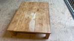 Massief Eikenhout salontafel 140x110x0,40, Ophalen, Gebruikt, Eikenhout, Minder dan 50 cm