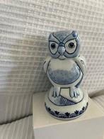 Royal Delft – Handgeschilderd Delfts Blauw uiltje, Ophalen of Verzenden, Zo goed als nieuw, Dier