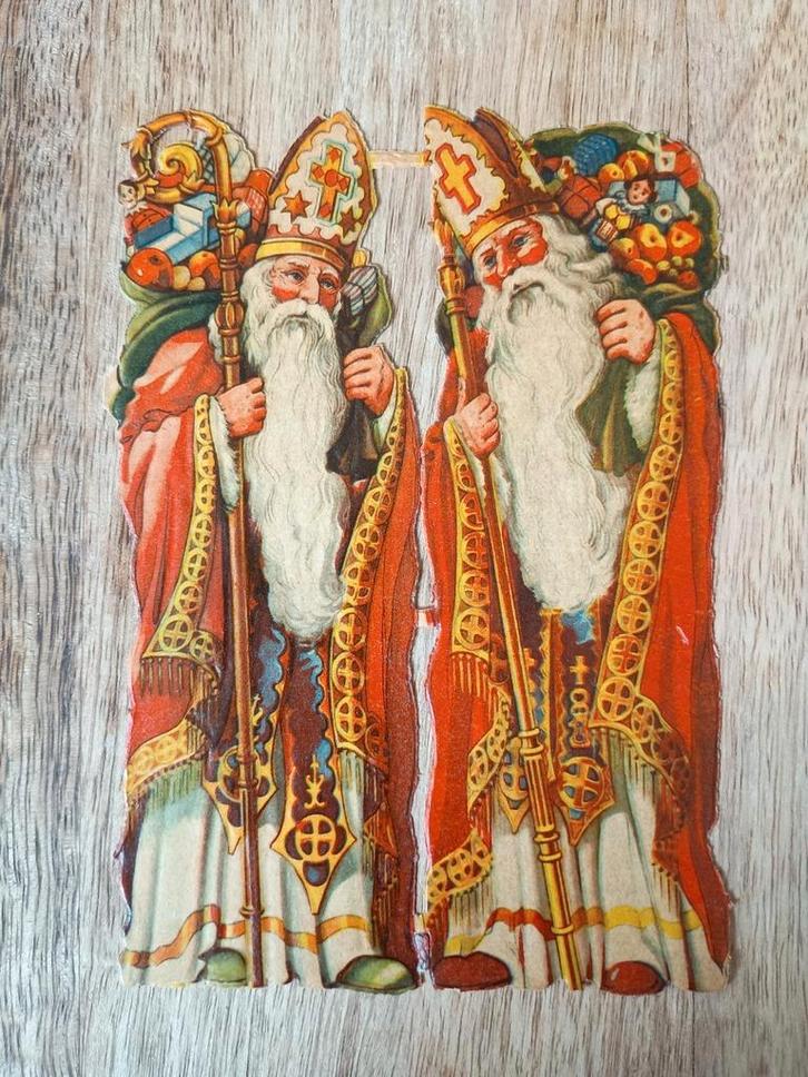 Vintage koekplaten, lebkuchen oblaten Sint Nicolaas, Diversen, Sinterklaas, Ophalen of Verzenden