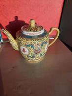 Gele Chinese theepot., Antiek en Kunst, Antiek | Servies los, Ophalen of Verzenden