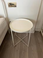 IKEA Bijzettafel - Wit - 45x53 cm, Huis en Inrichting, Tafels | Bijzettafels, Minder dan 55 cm, Gebruikt, Metaal of Aluminium