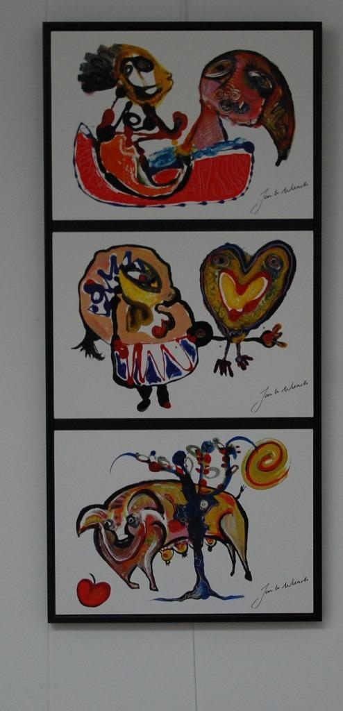 Jan te Wierik. 3 luik schilderij verticaal., Antiek en Kunst, Kunst | Schilderijen | Modern, Ophalen
