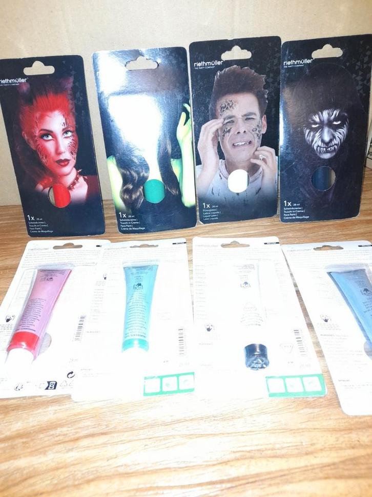 Grote partij schmink voor Halloween of carnaval, Kinderen en Baby's, Carnavalskleding en Verkleedspullen, Nieuw, Jongen of Meisje