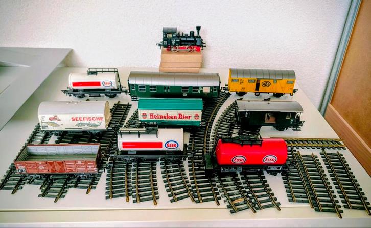 Fleischmann Treinset: Anna Loco, Rails & 9 Wagons, Hobby en Vrije tijd, Modeltreinen | H0, Zo goed als nieuw, Rails, Gelijkstroom of Wisselstroom