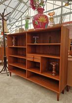 Deense vintage wandkast met twee laden., Huis en Inrichting, Kasten | Wandmeubels, Ophalen, Gebruikt, ., 100 tot 150 cm