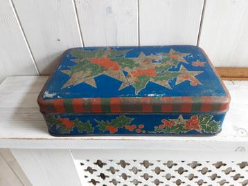 Oud brocante kerst blik kerstblik beschikbaar voor biedingen