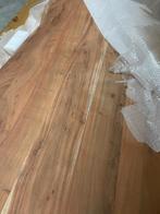Acacia boomstamtafels 200/220/x100cm, Ophalen, 50 tot 100 cm, Vijf personen of meer, Rechthoekig