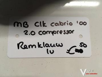 Mercedes  CLK Cabrio 2000 Remklauw Linksvoor of Rechtsvoor  beschikbaar voor biedingen