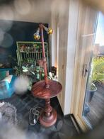 Vintage Houten Staande Lamp met Tafel, Ophalen, Gebruikt, Vintage, 150 tot 200 cm
