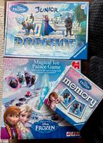 3 spellen van Frozen, Hobby en Vrije tijd, Gezelschapsspellen | Bordspellen, Ophalen of Verzenden, Zo goed als nieuw
