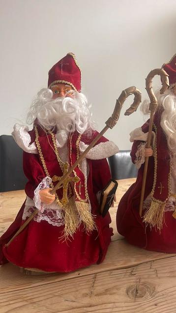 Echte oude vintage sinterklaas poppen zie foto’s beschikbaar voor biedingen