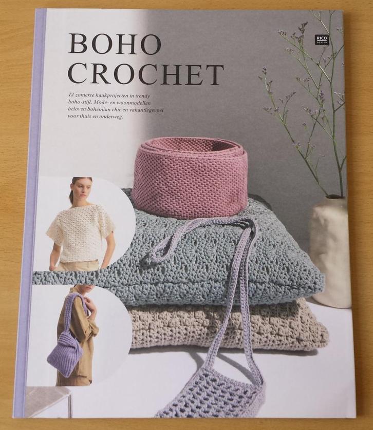 Haken - Boho Crochet - Rico Design - 2024, Hobby en Vrije tijd, Breien en Haken, Gebruikt, Haken, Patroon of Boek, Ophalen of Verzenden