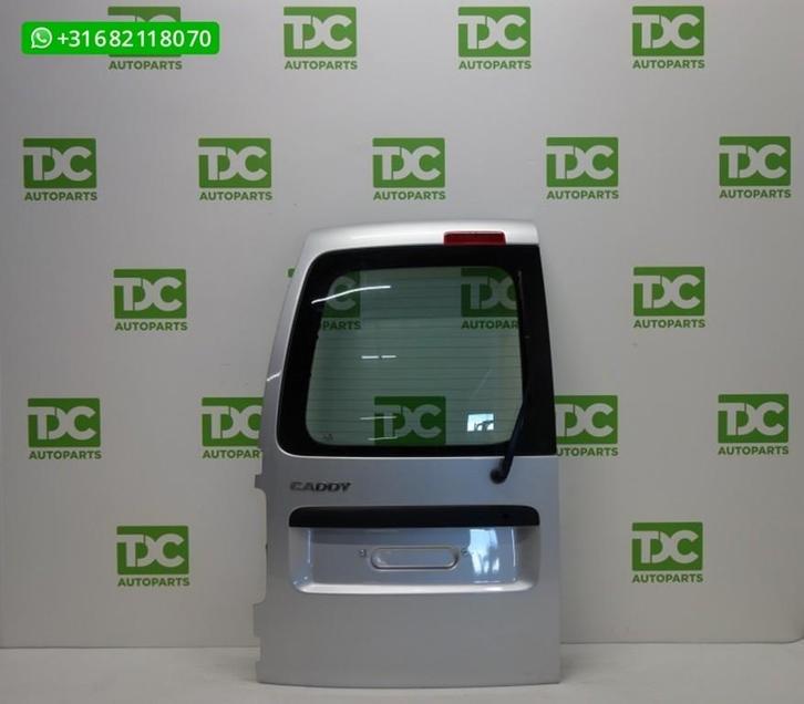VW Caddy ('10-'15) Achterdeur links met ruit zilvergrijs, Auto-onderdelen, Carrosserie en Plaatwerk, Deur, Volkswagen, Achter