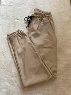 Leather look/ pu leren broek maat S, Ophalen of Verzenden, Zo goed als nieuw, Beige, Lang