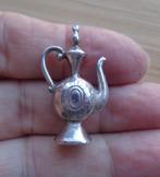 zilveren vintage bedel Arabische theepot [260], Overige merken, Verzenden, Zo goed als nieuw, 1 bedel