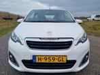 Peugeot 108 1.0 E-vti 72pk 5D 2020 Wit, Auto's, Peugeot, Voorwielaandrijving, Stof, Elektrische ramen, Zwart