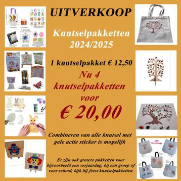 Knutselpakketten 2024 - UITVERKOOP nu  4 voor € 20,00 beschikbaar voor biedingen