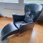 Zwarte Castor fauteuil, Ophalen, Gebruikt, Minder dan 75 cm, Leer