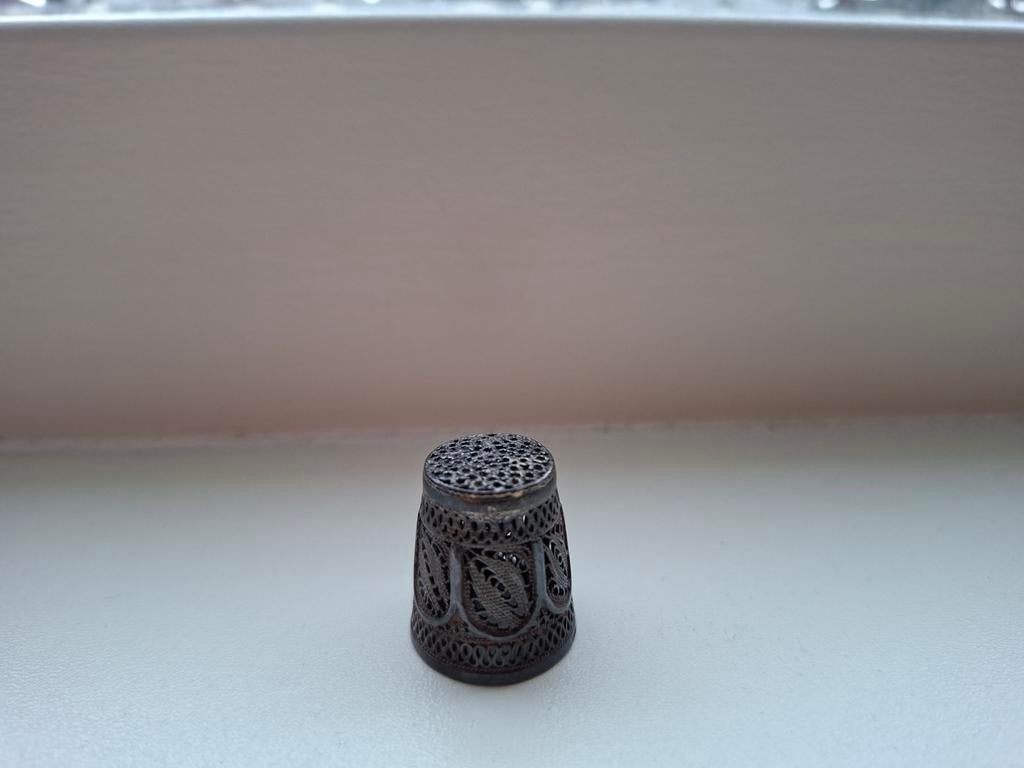 Vingerhoed, Antiek en Kunst, Antiek | Goud en Zilver, Ophalen of Verzenden