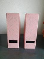 2 roze dossier opbergers, Huis en Inrichting, Woonaccessoires | Overige, Ophalen of Verzenden
