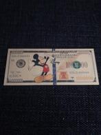 Gouden metaalachtige dollar Disney/Mickey, Verzamelen, Disney, Ophalen of Verzenden, Mickey Mouse, Nieuw, Overige typen