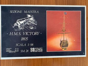 H.M.S. Victory 1805 modelbouw boot  Houten Doorsnede Model beschikbaar voor biedingen