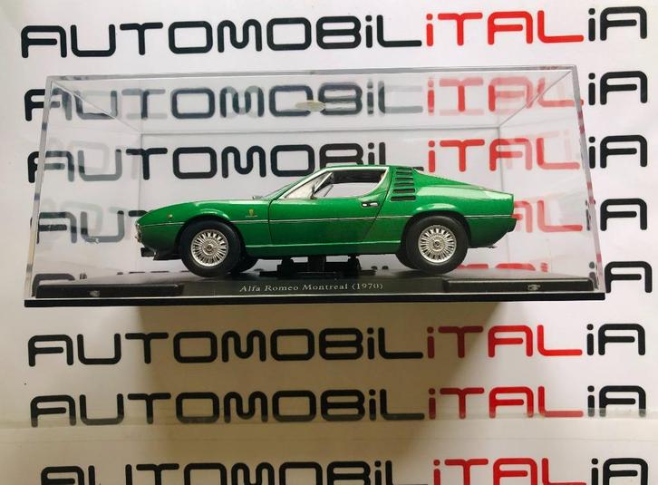 Alfa Romeo Montreal Verde Metallizzato LeoModels 1:24, Hobby en Vrije tijd, Modelauto's | 1:24, Nieuw, Overige merken, Ophalen of Verzenden