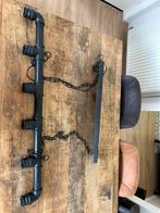Industriele hanglamp, Huis en Inrichting, Lampen | Hanglampen, Ophalen, 50 tot 75 cm, Zo goed als nieuw, Metaal