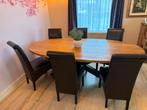 Eettafel en 6 stoelen, Huis en Inrichting, Tafels | Eettafels, Ophalen of Verzenden, Ovaal, 200 cm of meer, 100 tot 150 cm