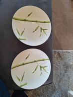 Twee Borden Sia Bamboo Monno - Maison de Bonneterie, Keramiek, Ophalen of Verzenden, Zo goed als nieuw, Bord(en)