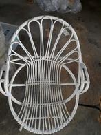 Rotan stoeltje, Huis en Inrichting, Ophalen, Gebruikt, Wit, Riet of Rotan