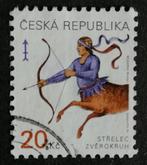 TSJECHIË - sterrenbeeld boogschutter 1999, Verzenden, Overige landen, Gestempeld