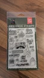 Echo Park Plant Lady clear stamps, Hobby en Vrije tijd, Stempelen, Verzenden, Zo goed als nieuw, Clearstamp