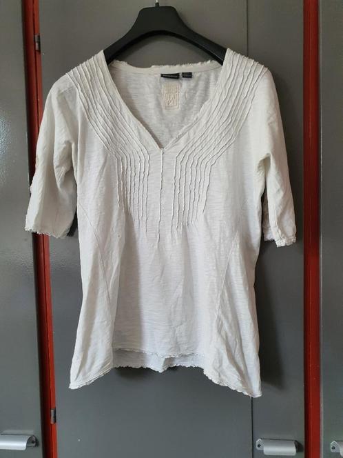 Gebroken Wit T-shirt van Napapijri | Maat XL | Goed Staat, Kleding | Dames, T-shirts, Maat 46/48 (XL) of groter, Wit, Korte mouw