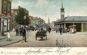 Vlaardingen - Westhavenplaats met vischbank - 1909 gelopen beschikbaar voor biedingen