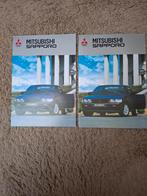 2x autofolder Mitsubishi Sapporo 4 deurs, Verzenden, Zo goed als nieuw, Mitsubishi