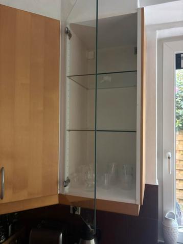 IKEA FAKTUM glazen keukenkast plank (2x)