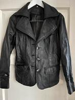 Soepel leren jasje maat 36, Ophalen, Zo goed als nieuw, Maat 36 (S), Zwart