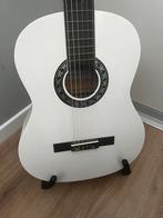Witte LAPAZ gitaar, Muziek en Instrumenten, Snaarinstrumenten | Gitaren | Akoestisch, Ophalen, Zo goed als nieuw, Klassieke of Spaanse gitaar