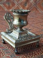 Mooie antieke koperen blaker uit Engeland 9 cm. uit 1870., Antiek en Kunst, Antiek | Kandelaars, Ophalen of Verzenden, Koper of Brons