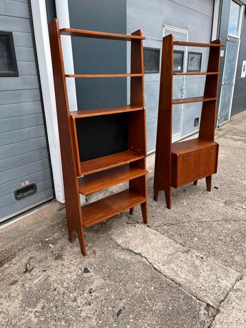 2 vintage kasten samen €445 retro midcentury teak jaren 60 beschikbaar voor biedingen