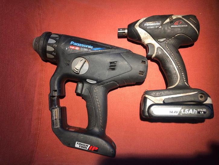 Panasonic Boor- en Schroefmachine Set, Doe-het-zelf en Verbouw, Gereedschap | Boormachines, Gebruikt, Boor- en Schroefmachine