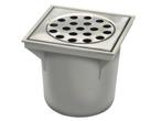 Tuinput met RVS deksel vloerput water afvoerput 20 x 20 cm, Ophalen of Verzenden, Nieuw, Rubber, Overige typen