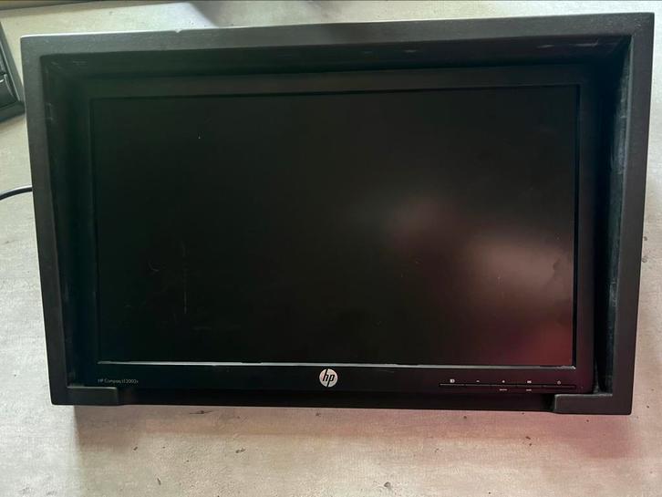 Liggende HP monitor, beeldscherm in ligbak, tefelmodel, Computers en Software, Monitoren, Zo goed als nieuw, Ophalen