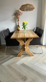 Tafel en 4 stoelen., Ophalen, Zo goed als nieuw