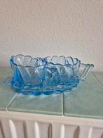 Enorm gave blauwe glazen roomstel., Ophalen of Verzenden