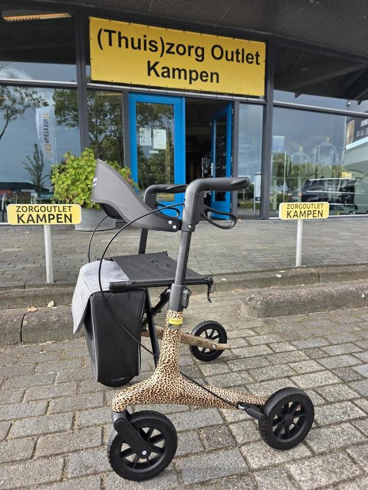 Lichtgewicht rollator met panterprint !!!, Diversen, Rollators, Lichtgewicht, Ophalen