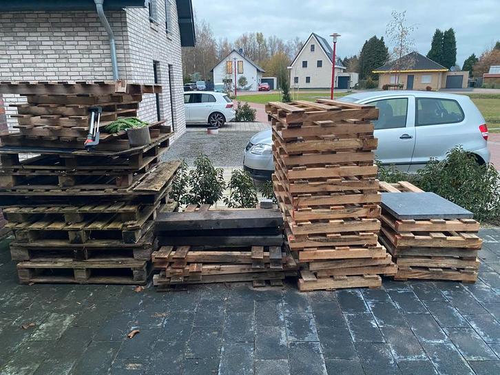 Gratis pallets afhalen!, Tuin en Terras, Terrasdelen en Vlonders, Zo goed als nieuw, Hout, Ophalen